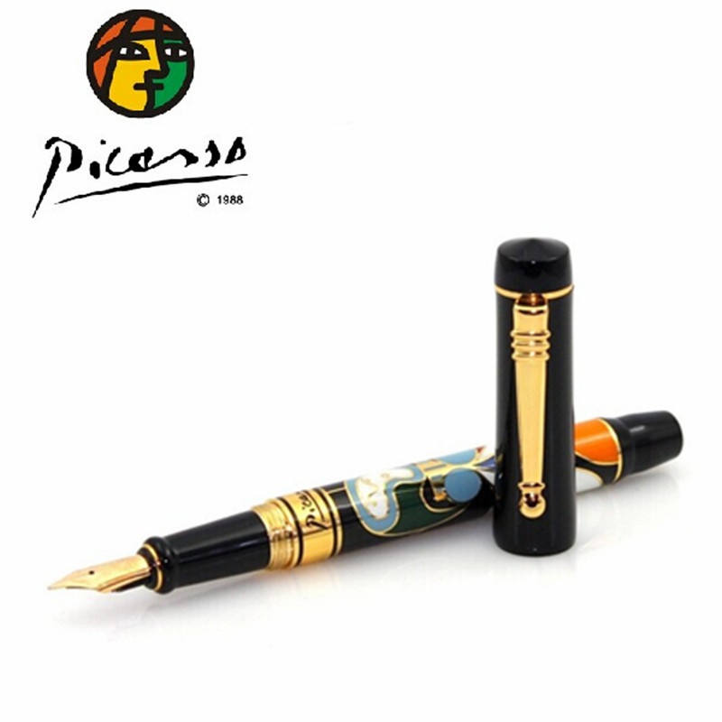 【毕加索PS-90女人与花亮丽型14K金笔 毕加索14K金钢笔图片】高清图_外观图_细节图-当当网