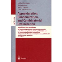 逼近、随机化与组合优化：算法与技术Approximation,Randomization,and Combinatorial Optimization