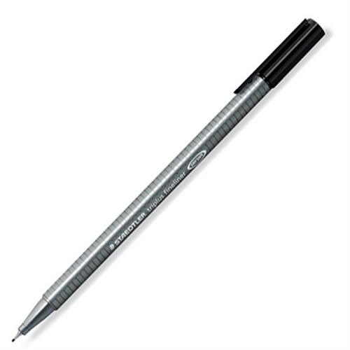 staedtler 施德楼 三角舒写细字笔 10支装 334_黑色