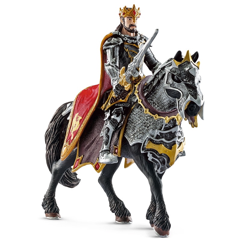 schleich 思乐 骑士系列 骑马的龙骑士国王 s70115