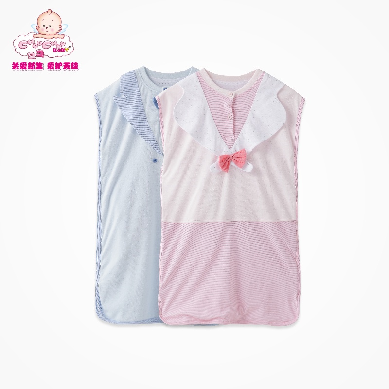 【丑丑婴幼 幼儿侧开护肚睡袍 宝宝长袍 1周岁