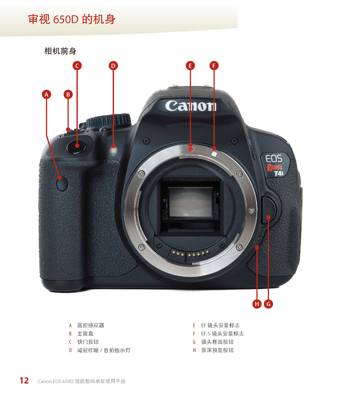 canon eos 650d佳能数码单反使用手册