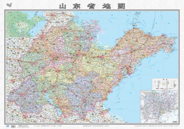《中华人民共和国分省系列地图·山东省地图(