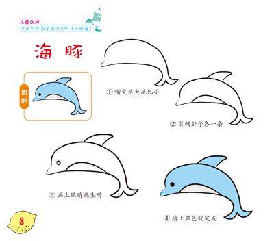 涂色分步简笔画200例:初级篇(儿童认知了解生活,在儿歌中绘画,在绘画