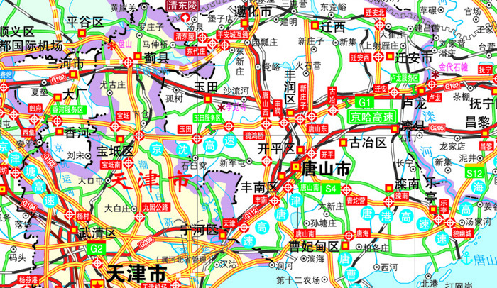 2016唐山市交通地图册(全新版)
