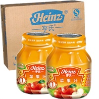 Heinz 亨氏 婴儿辅食 苹果汁 118g*12瓶