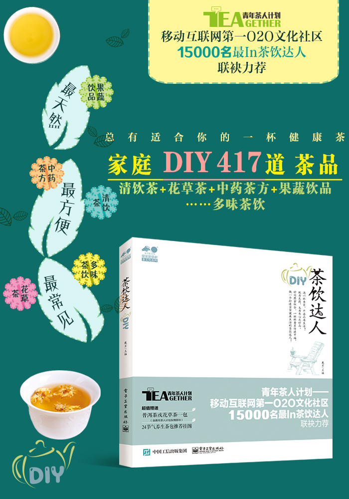 茶飲達人diy 戴玄 9787121235979 電子工業出版社 [西湖雨圖書]